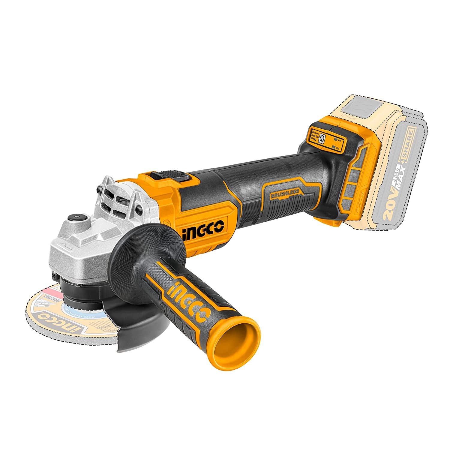 INGCO Cordless Angle Grinder